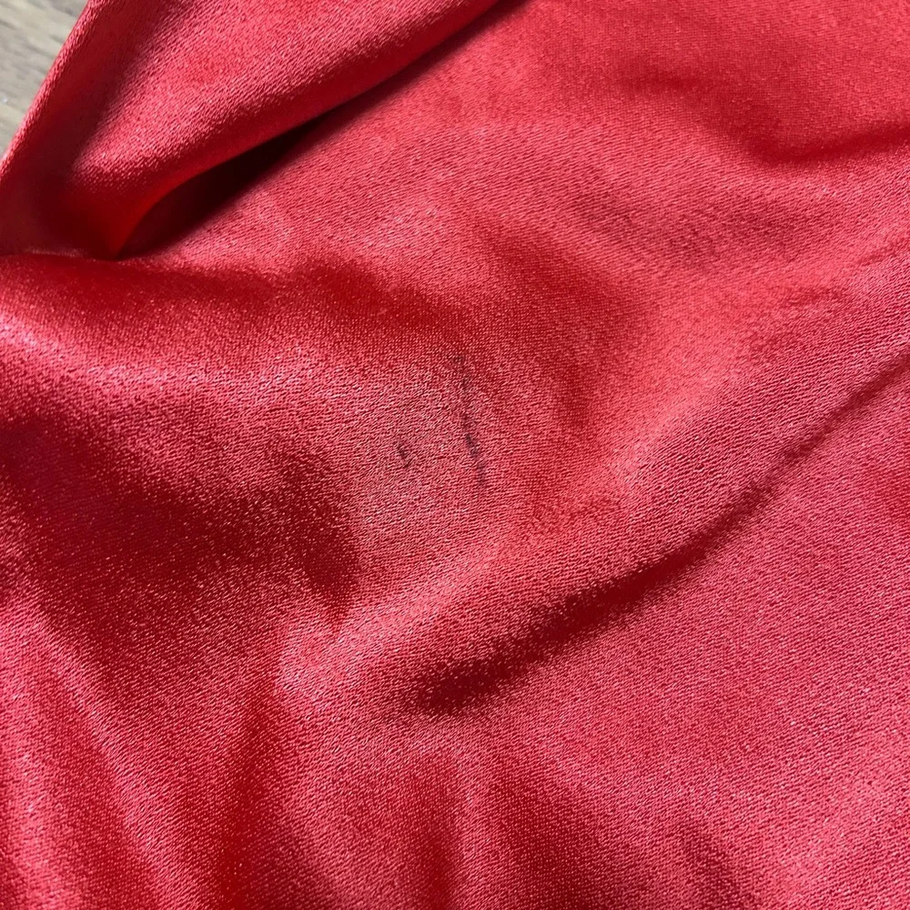 Alice + Olivia Vibrant Red One-Shoulder Dress - Picture 10 of 14